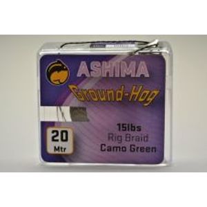 Ashima Extra potápavá Nadväzcová šnúra Groundhog 20m 25 lb-Farba BROWN