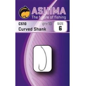 Ashima  Háčiky C510 Curved Shank  (10ks)-Veľkosť 8