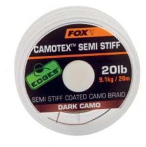 Fox Nadväzcová Šnúrka Camotex Dark Semi Stiff 20 m-Priemer 20 lb / Nosnosť 9 kg