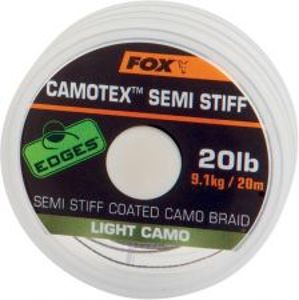 Fox Nadväzcová Šnúrka Camotex Light Semi Stiff 20 m-Nosnosť 6,8 kg