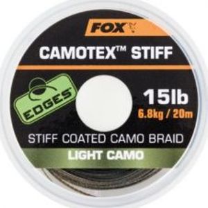 Fox Nadväzcová Šnúrka Camotex Light Stiff 20 m-Priemer 15 lb / Nosnosť 6,8 kg