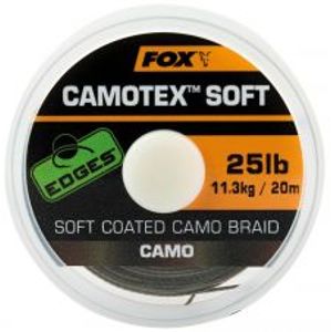 Fox Nadväzcová Šnúrka Edges Camotex Soft 20 m-Priemer 25 lb / Nosnosť 11,3 kg
