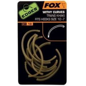 Fox Rovnátka Edges Withy Curve Adaptor Trans Khaki Hook Size 10 - 7 10 ks