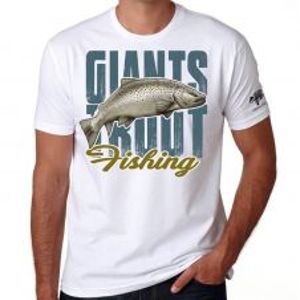 Giants Fishing Tričko Pánske Biele Pstruh-Veľkosť XXL