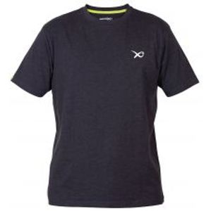 Matrix Tričko Minimal Black Marl T Shirt-Veľkosť XL