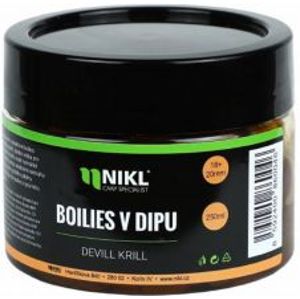 Nikl Boilie V Dipe 250 g 18+20 mm-scopex&squid