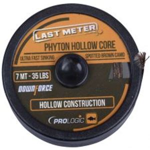 Prologic Nadväzcová Šnúra Phyton Hollow Core Spotted Brown 7 m-Nosnosť 45 lb