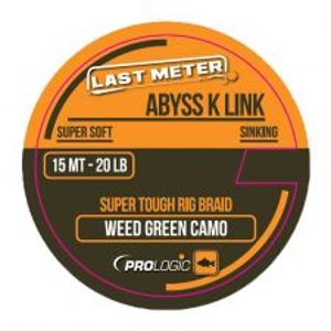 Prologic Nadväzcová šnúrka Abyss K Link Weed Green 15 m-Nosnosť 30 lb