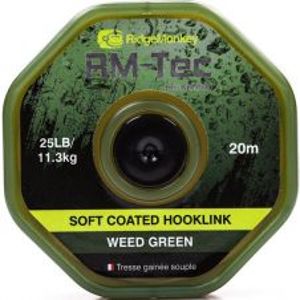 RidgeMonkey Nadväzcová Šnúrka RM Tec Soft Coated Hooklink 20 m Zelená-Nosnosť 35 lb