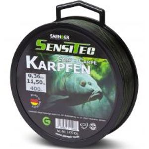 Saenger Vlasec Karpfen 400 m Zelená-Priemer 0,30 mm / Nosnosť 8,2 kg