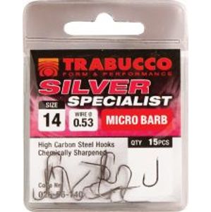 Trabucco Háčiky Silver Specialist 15 ks-Veľkosť 10
